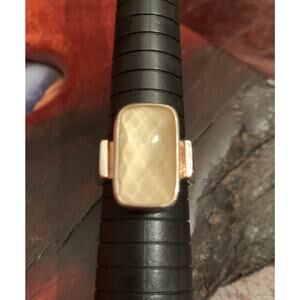 Whitney Kelly Sterling Silver and Mother of Pearl Ring Vintage